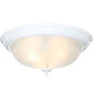 Unbranded 15 in. 3-Light White Flush Mount