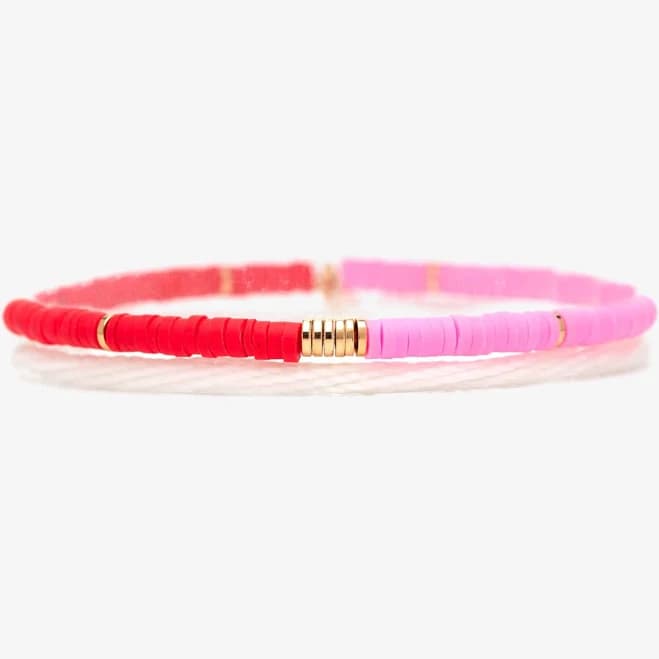 Pura Vida Vinyl Disc Bead Stretch Bracelet Set