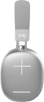 T'nB Bounce Max - New Version Over-Ear Wireless Headphones, Comfortable and Encompassing, Bluetooth Connection, Stereo Sound with Built-in Microphone, Up to 50 Hours Battery Life - Silver : Amazon.com.be: Electronics
