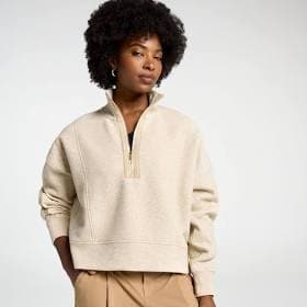 Calia Women's Elevate Ripple 1/4 Zip Pullover