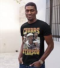 Amazon.com: Happy Gilmore Chubbs Peterson Black Graphic Crew Neck, Short Sleeve Tee - 90s Comedy Movie Funny T Shirt for Men & Women : Clothing, Shoes & Jewelry