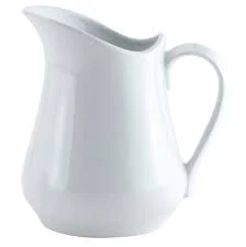 HIC Harold Import Co. NT306 Classic Porcelain Pitcher and Creamer
