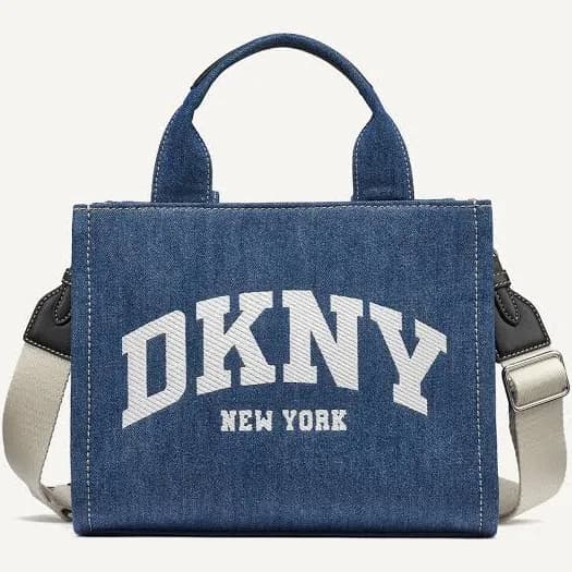 DKNY Women's Hadlee Small Denim Tote Bag