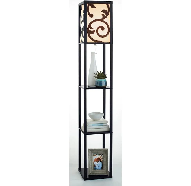 Lau Floor Lamp with Shelves