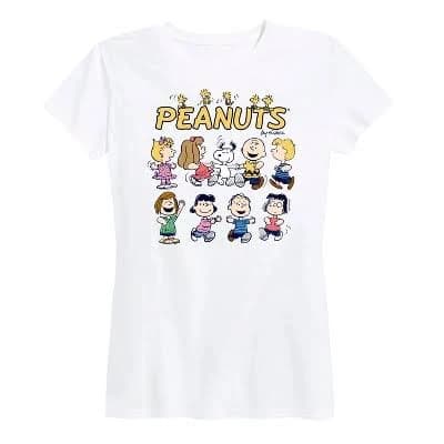 Women's Peanuts Peanuts Characters Short Sleeve Graphic T-Shirt