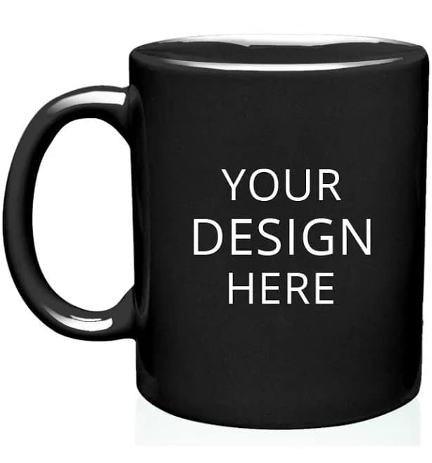 Belpromo 11 Oz Traditional Ceramic Custom Mugs | Size:OS | Black - Sample Blank