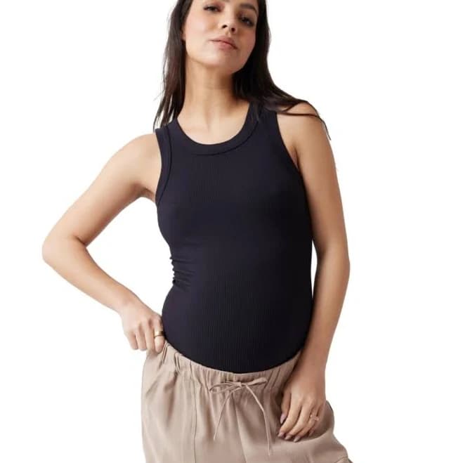 Ingrid & Isabel Maternity Seamless Rib Tank