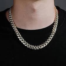 ICETOP LUXE 10MM 14K Plating Solid Brass Cuban Link Chains-Rapper's Fashion Outfit Chain Necklace-Hip Hop Jewelry for Men (18'', GOLD) | Amazon.com