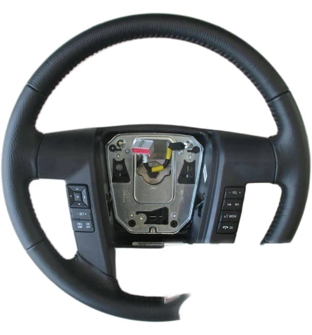 2011-2014 Ford F-150 OEM Black Leather Steering Wheel w/ Switches Cruise & Sync | BL3Z3600EA | Genuine OEM | 2 Years Warranty