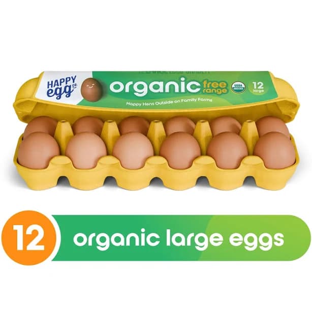 Happy Egg Co. Organic Free Range Eggs