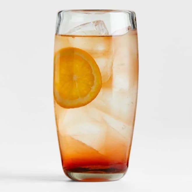 Crate & Barrel Careyes Recycled Glass Tumbler