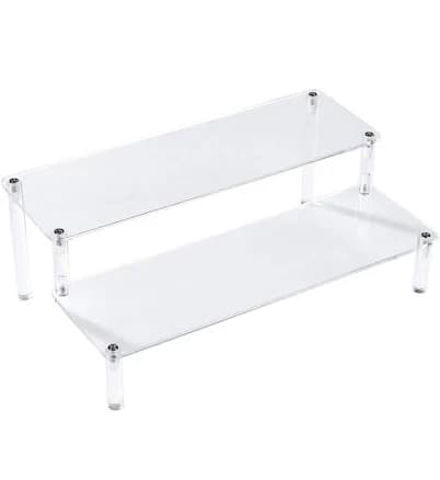 BYCY 2-Tier Riser Display Shelf