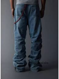 Jean × Vintage washed faded baggy hiphop pleated flared stack jeans | Grailed