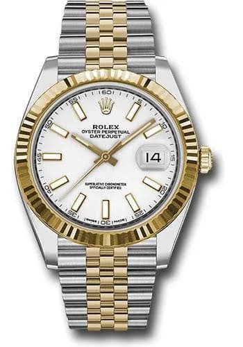 Rolex Men's Datejust 41 Stainless Steel & 18K Yellow Gold Fluted Bezel