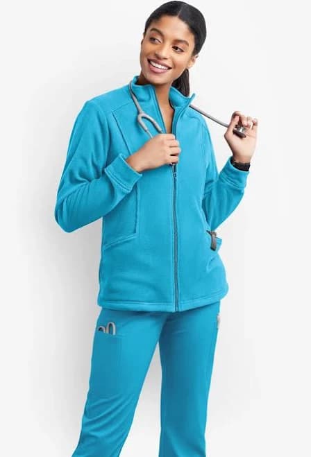UA Women's Butter-Soft Stretch Fleece Scrub Jacket