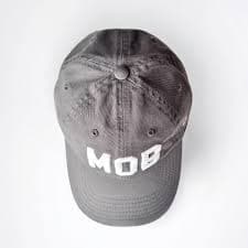Gray with White MOB Hat – Black Door Studio