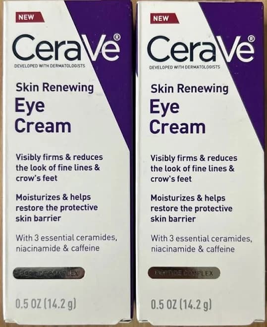 2 Pack - Cerave Skin Renewing Eye Cream For Wrinkles - Brand