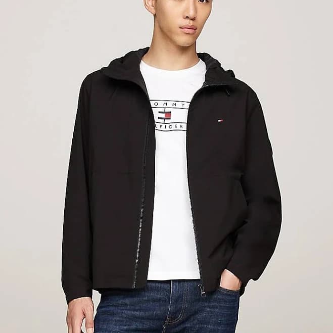 Tommy Hilfiger Men's Hooded Water-Repellent Jacket