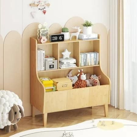 Balanbo Toy Storage Organizer Kids Bookshelf Market Bin Cubby