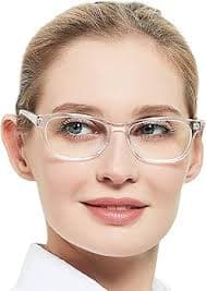 Amazon.com: TR90 Gafas de lectura delgadas rectangulares para mujer, anti rayos azules1.0 1.5 2.0 2.5 3.0 3.5 4.0, M : Salud y Hogar