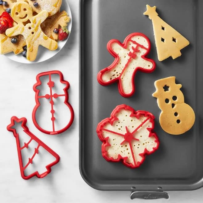 Williams Sonoma Holiday Pancake Molds Set of 4