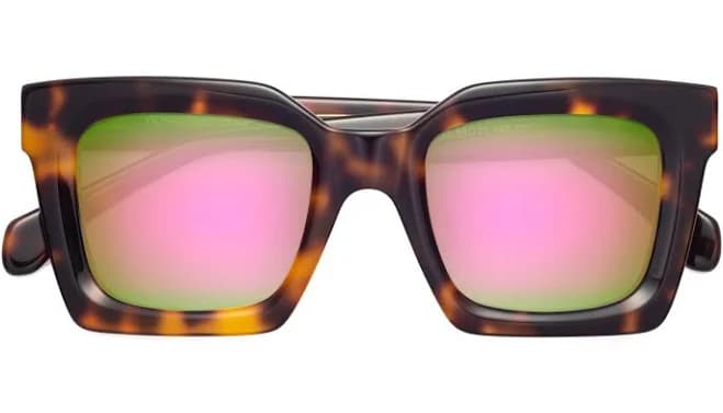 Oversized Thick Square Gradient Sunglasses Sunwear Lenses