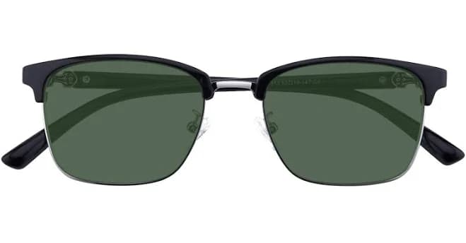 Troy Rectangle Browline Sunglasses TR90