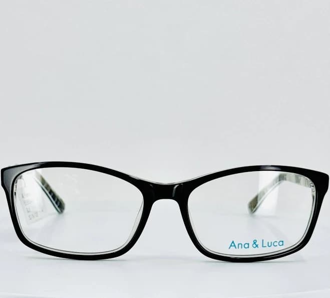 Ana & Luca Francesca Black (blk) Womens Semi Cat Eye Eyeglasses