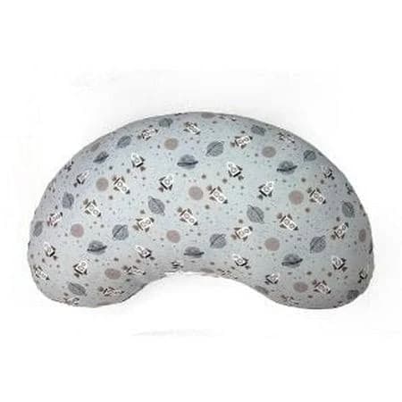 Manhattan Kids Little Wonder Blue Space Nursing Pillow New Shape Support Cushion for Feeding, Breastfeeding & Bottle Feeding Soft 100% Polyester, 21