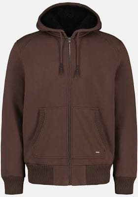 Buffalo Jeans Men's Relaxed Full-Zip Hooded Jacket with Sherpa Lining