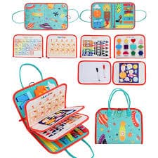Board Toys for Toddlers Sensory Preschool Learning Educational Travel Activities | eBay