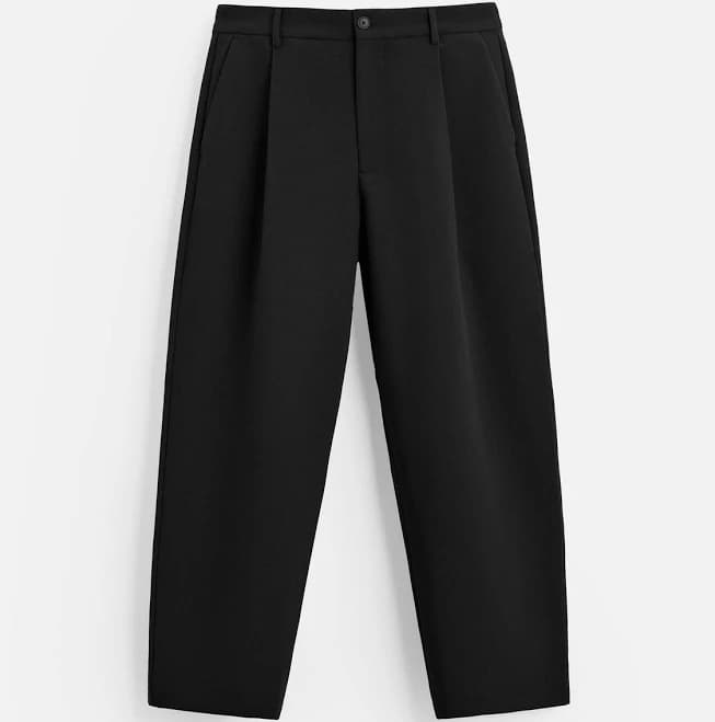 Zara Men's Relaxed Fit Pleated Pants