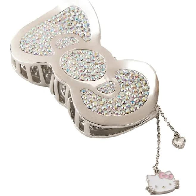 Hello Kitty Bow Rhinestone Claw Hair Clip