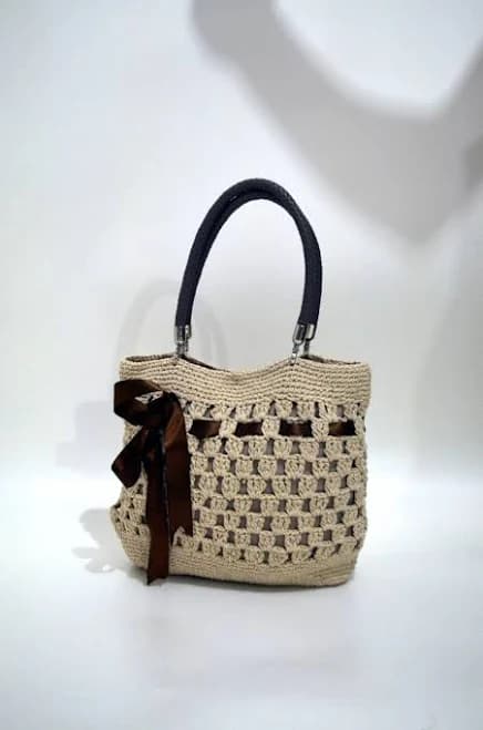 Handmade Boho Crochet Tote Bag