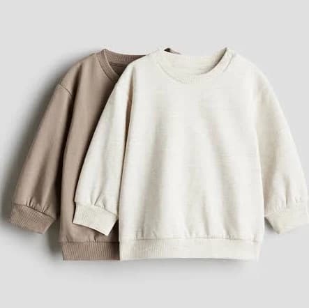 H&M Baby 2-Pack Cotton Sweatshirts