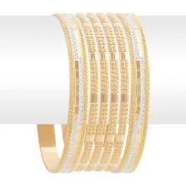 Eclectic Stacked Gold Bangles