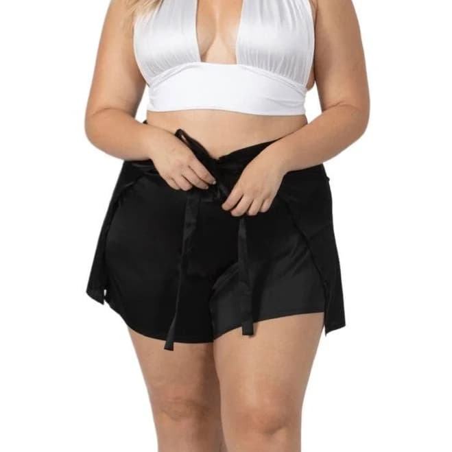 Balia Resortwear Women's Satin Wrap Shorts