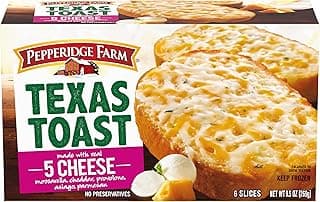 Pepperidge Farm Texas Toast Frozen 5 Cheese Bread, 6 Slices, 9.5 oz. Box