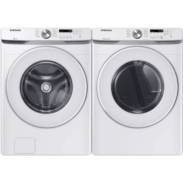 Samsung Front Load Washer DV45DG6000HW with Stacking Kit