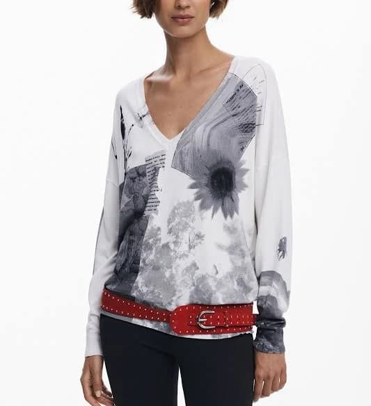 Desigual Women's Fine Collage Sweatshirt