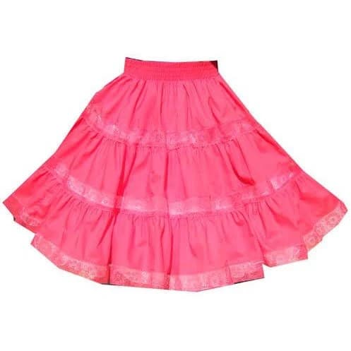3-Tier Lace Square Dance Skirt