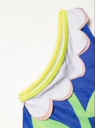 NEW Girls Blue Daisy Swimsuit Bathing Suit | eBay