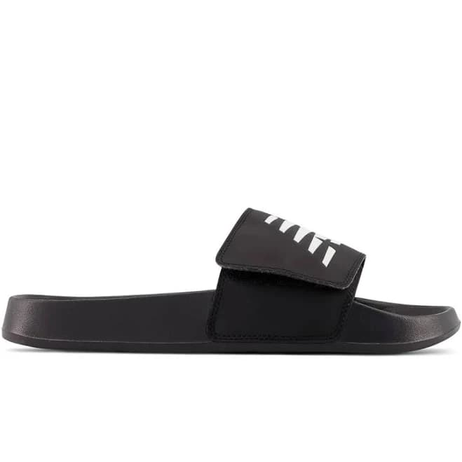 New Balance 200 Adjustable Slide - Black/White-14 EEEE-4E