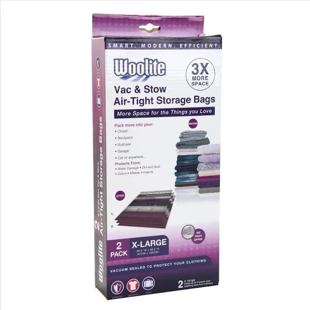 Woolite Air-Tight X-Large Vacuum Storage Bags