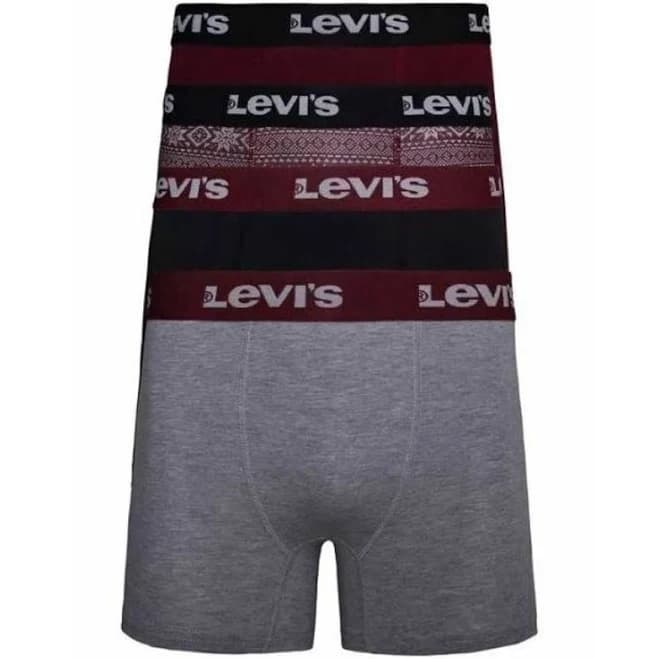Levi's Men's 4-Pk. Fair Isle Boxer Briefs