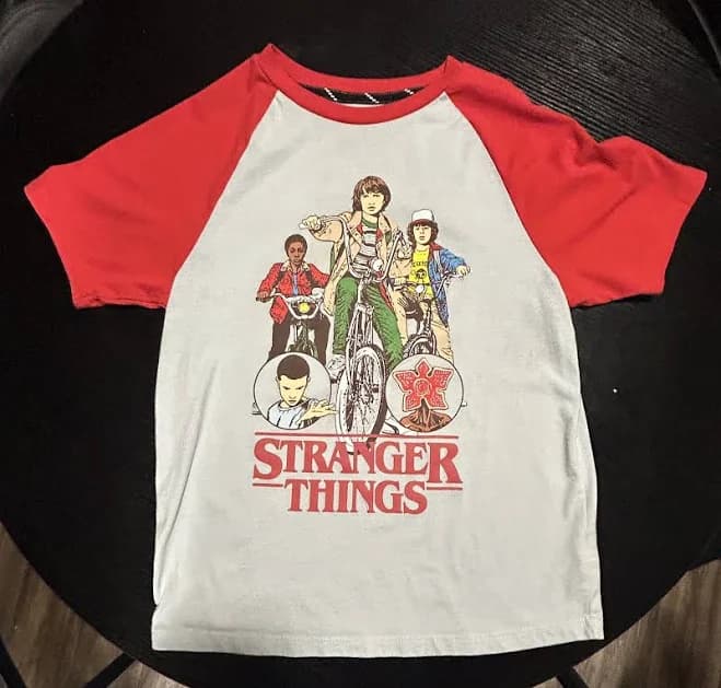 Stranger Things Kids On Bikes T Shirt Child Medium
