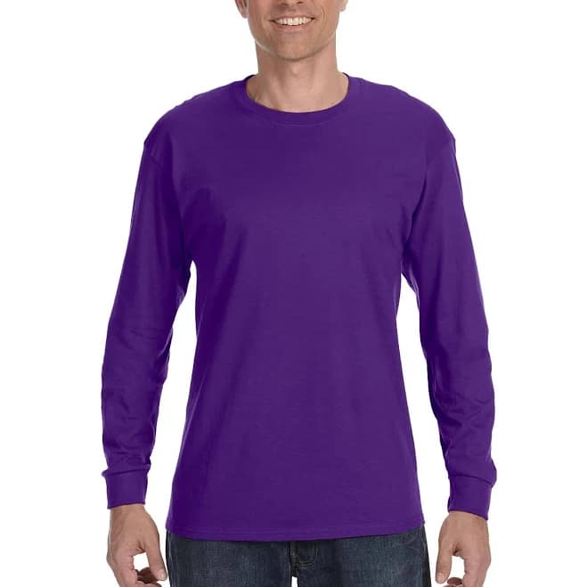 Gildan Cotton Long Sleeve T-Shirt Men's