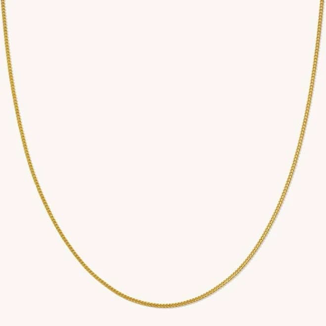 Thin Curb Chain Necklace