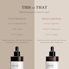 Amazon.com: VILLAGE11FACTORY Active Clean Serum AHA BHA Mild exfoliation for acne and excess facial oil Korean Skincare for Blemish Care (1.69 fl oz/50ml) : Beauty & Personal Care
