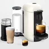 Nespresso by Breville White VertuoPlus Coffee and Espresso Machine with Aeroccino Frother